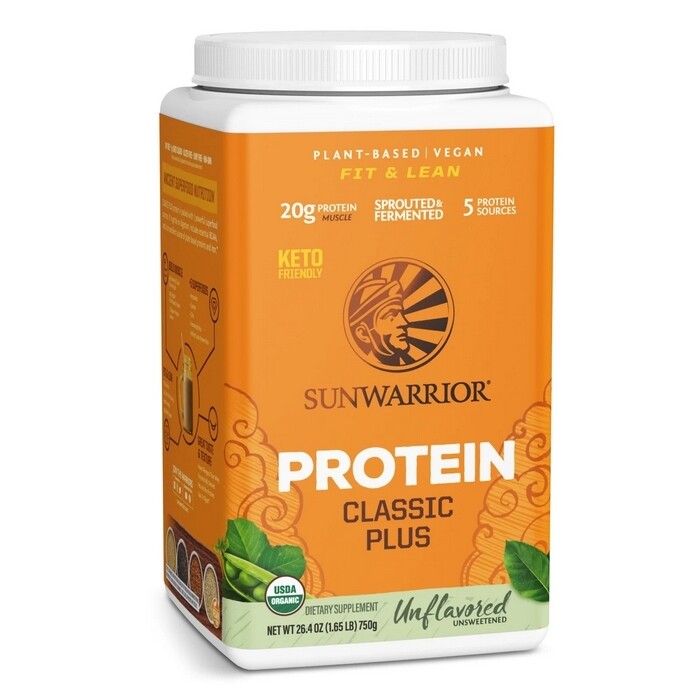 Sunwarrior Classic Plus Biologische Proteïne Unflavoured 750 Gram Sportvoeding Sunwarrior Default Title