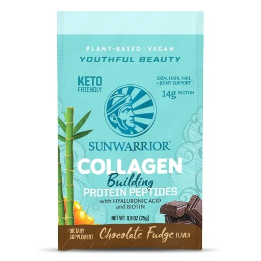 Sunwarrior Collagen Building Protein Peptides Chocolate Fudge 25 Gram Sportvoeding Sunwarrior Default Title