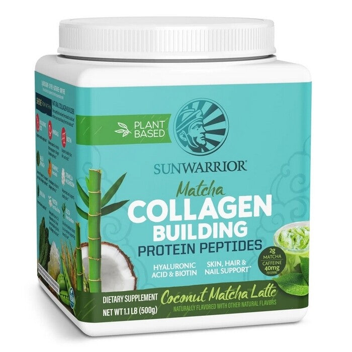 Sunwarrior Collagen Building Protein Peptides Coconut Matcha Latte 500 Gram Sportvoeding Sunwarrior Default Title