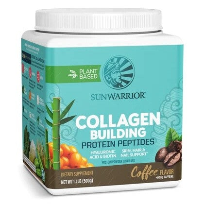 Sunwarrior Collagen Building Protein Peptides Coffee + Caffeine 500 Gram Sportvoeding Sunwarrior Default Title