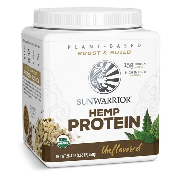 Sunwarrior Organic Hemp Protein Unflavored 750 Gram Sportvoeding Sunwarrior Default Title