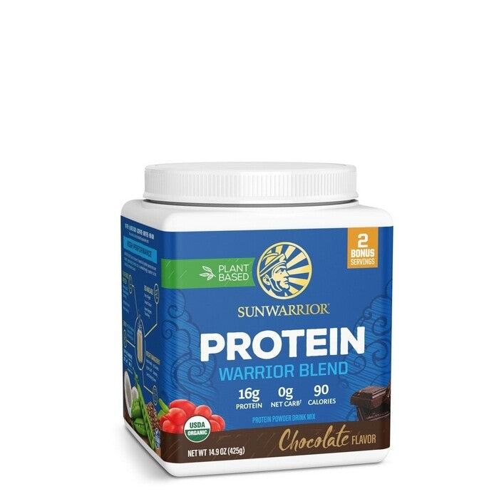 Sunwarrior Warrior Blend Biologische Proteïne Chocolade 375 Gram Sportvoeding Sunwarrior Default Title