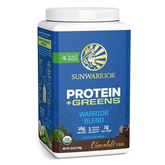 Sunwarrior Warrior Blend Biologische Proteïne + Greens Chocolade 750 Gram Sportvoeding Sunwarrior Default Title