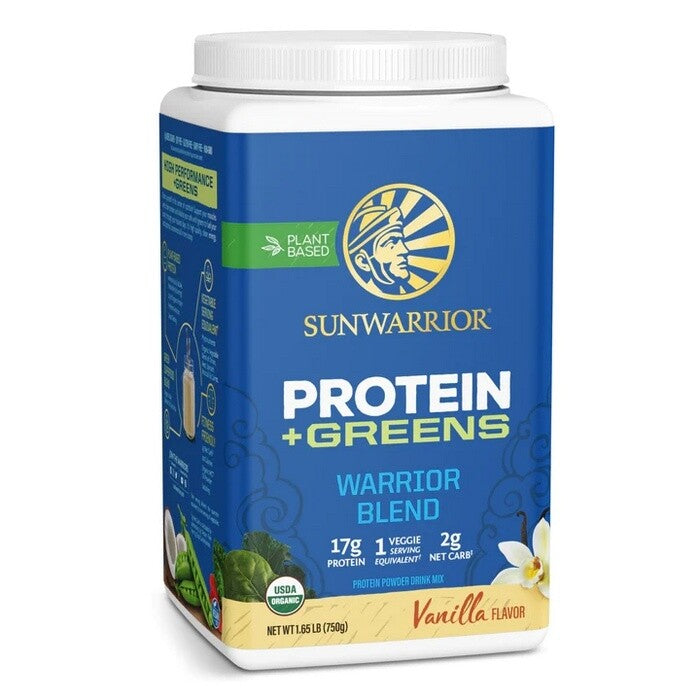 Sunwarrior Warrior Blend Biologische Proteïne + Greens Vanille 750 Gram Sportvoeding Sunwarrior Default Title