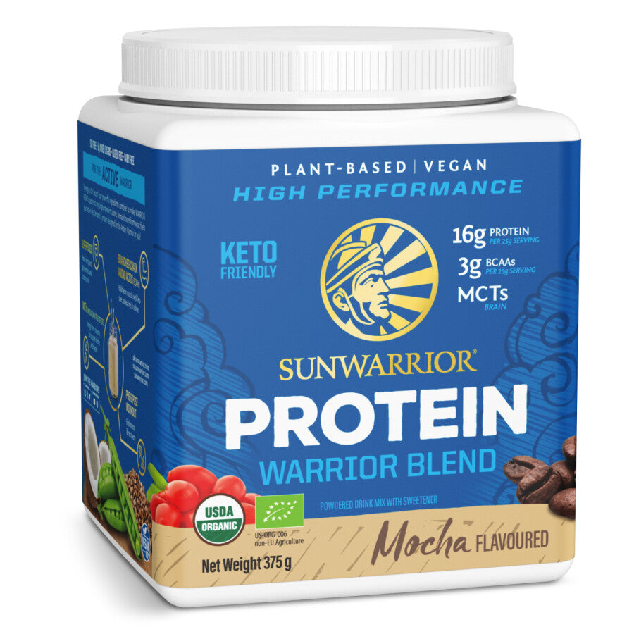 Sunwarrior Warrior Blend Biologische Proteïne Mokka 375 Gram Sportvoeding Sunwarrior Default Title