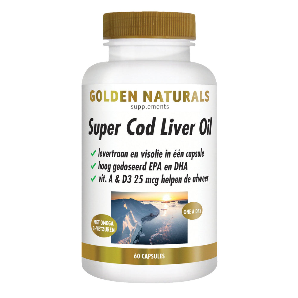 Super Cod Liver Oil - 60 - softgel capsules Supplement Golden Naturals   