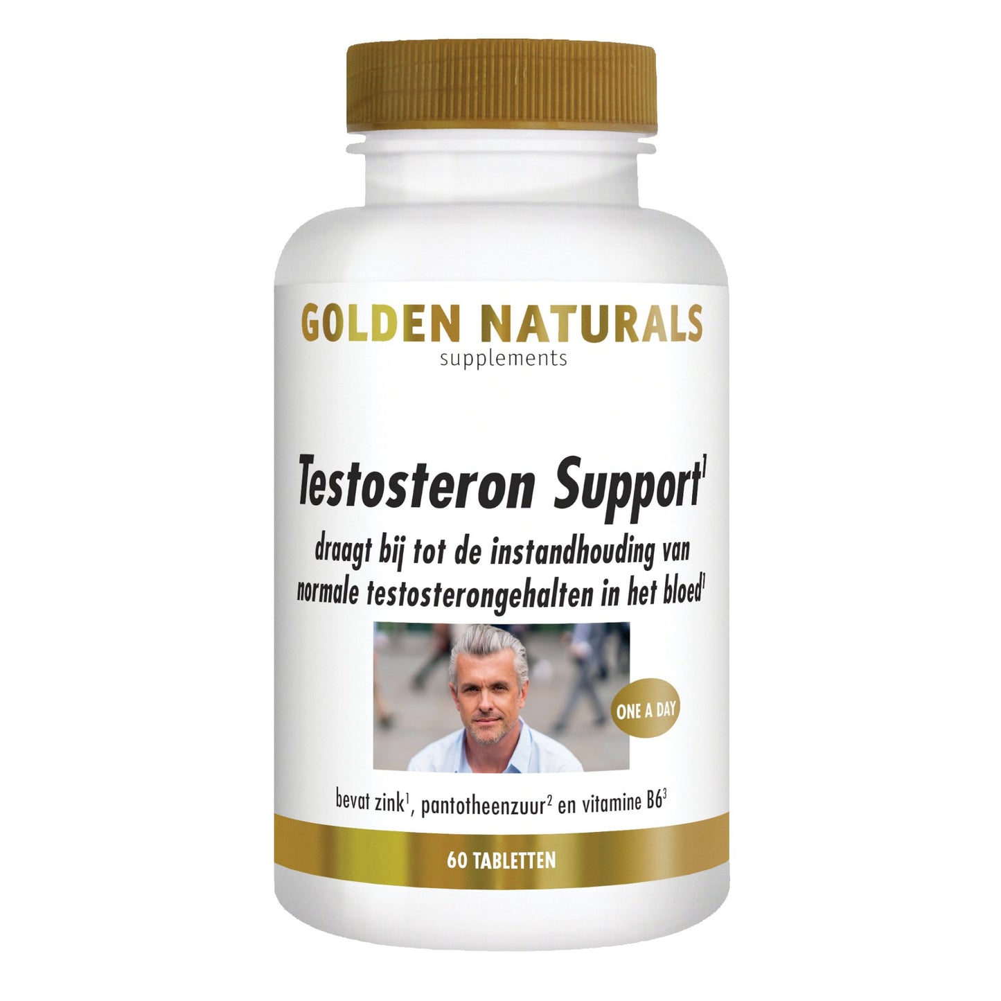 Testosteron Support - 60 - veganistische tabletten Supplement Golden Naturals   