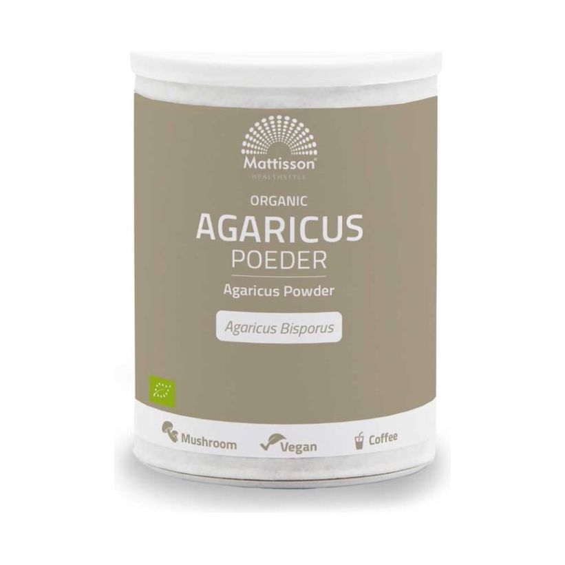 Biologisch Agaricus poeder - 200 gram Supplement Mattisson   