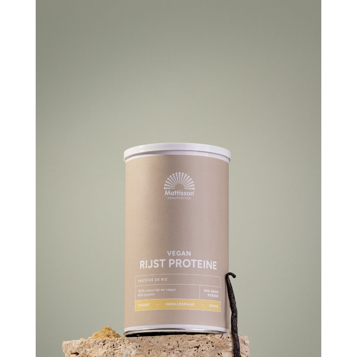 Rijst Proteïne poeder 80% - Vanille - 500 g Supplement Mattisson
