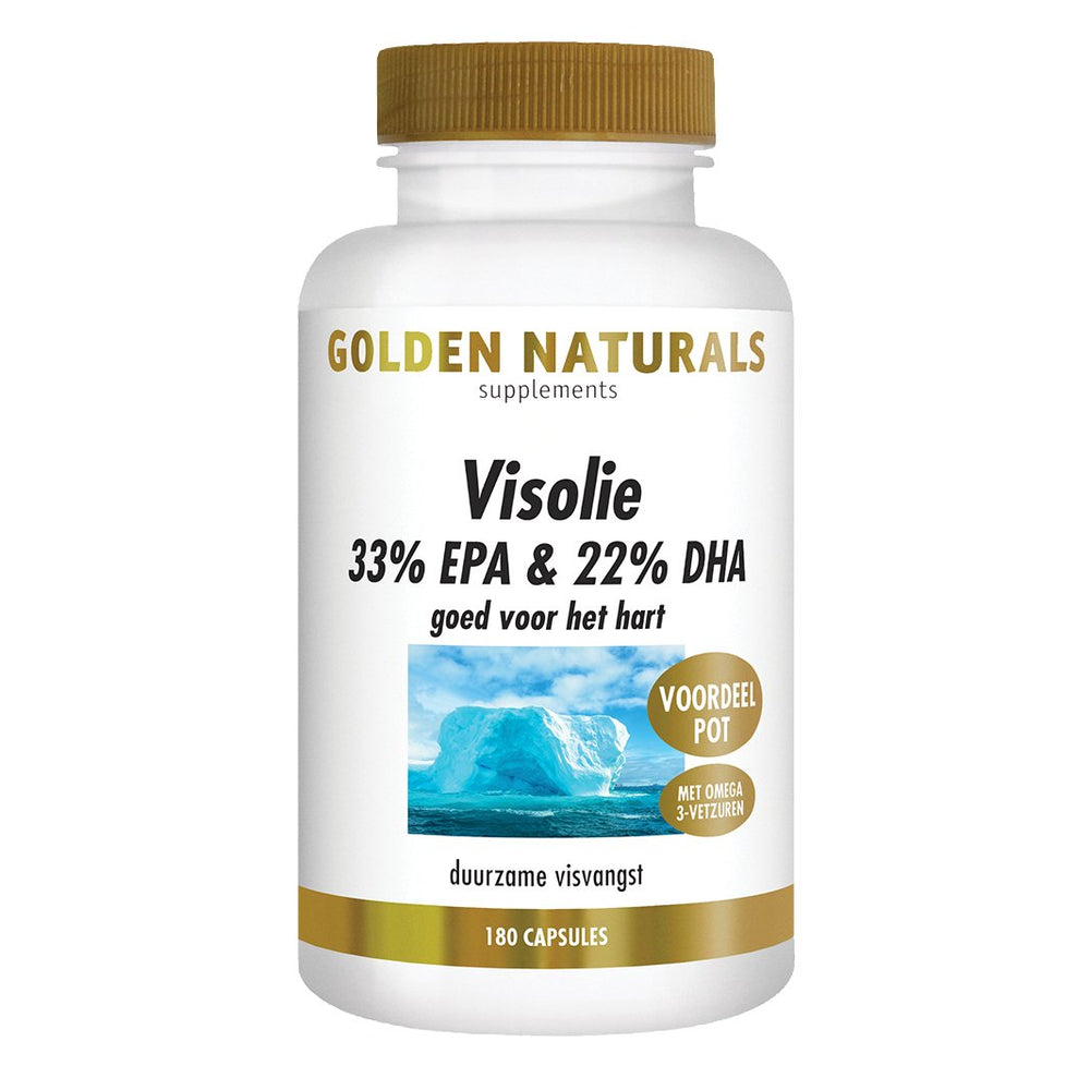 Visolie 33% EPA & 22% DHA - 180 - softgel capsules Supplement Golden Naturals   