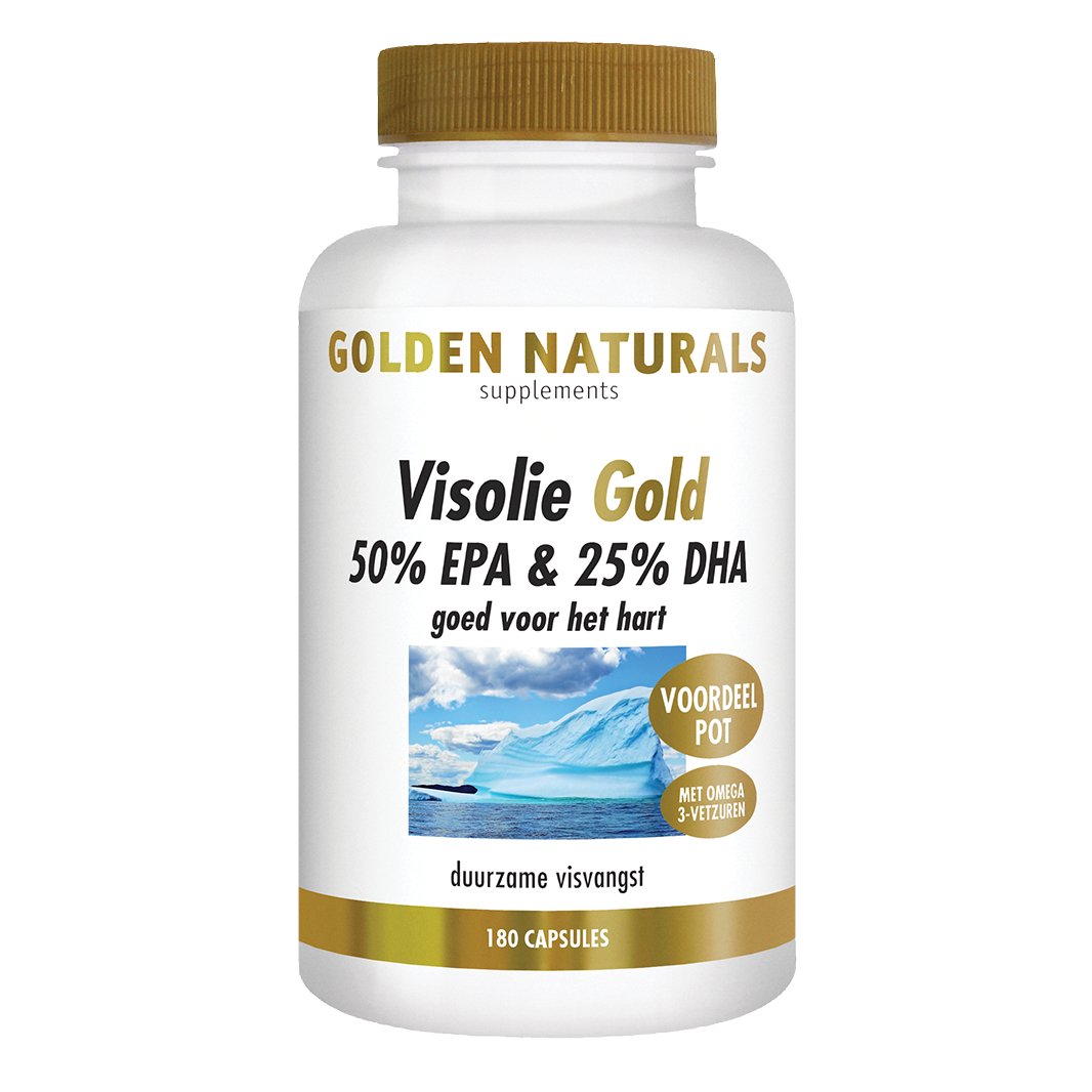 Visolie Gold 50% EPA & 25% DHA - 180 - softgel capsules Supplement Golden Naturals   