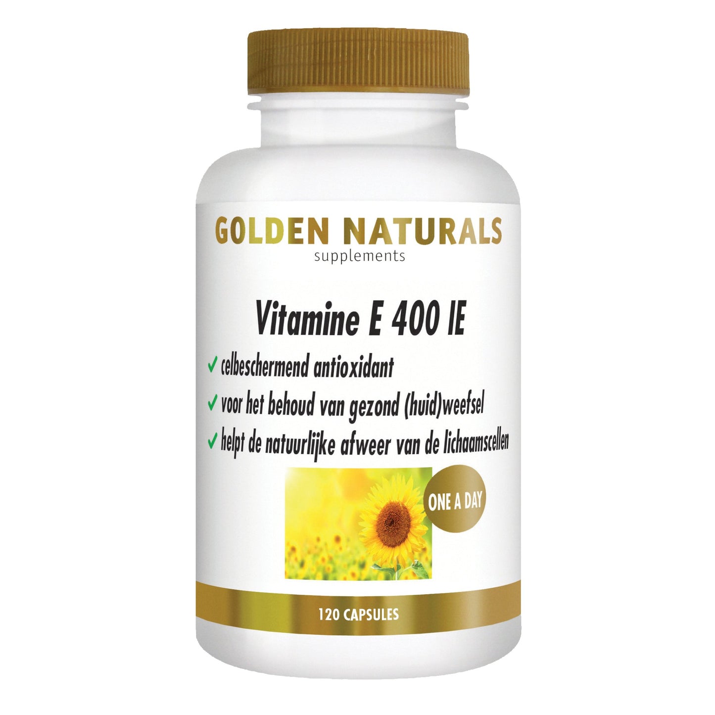 Vitamine E 400 IE - 60 - softgel capsules Supplement Golden Naturals   