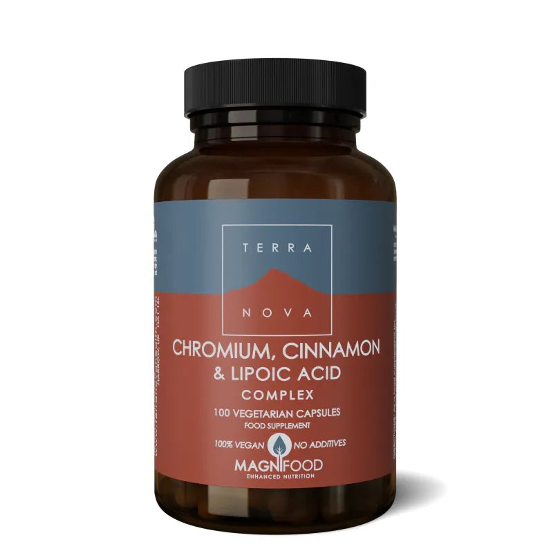Chromium, Cinnamon & Lipoic Acid Complex | 100 capsules Supplement Terranovabenelux Default Title