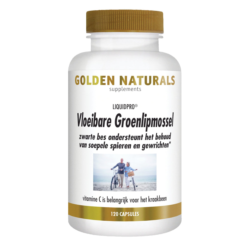 Vloeibare Groenlipmossel - 120 - softgel capsules Supplement Golden Naturals   