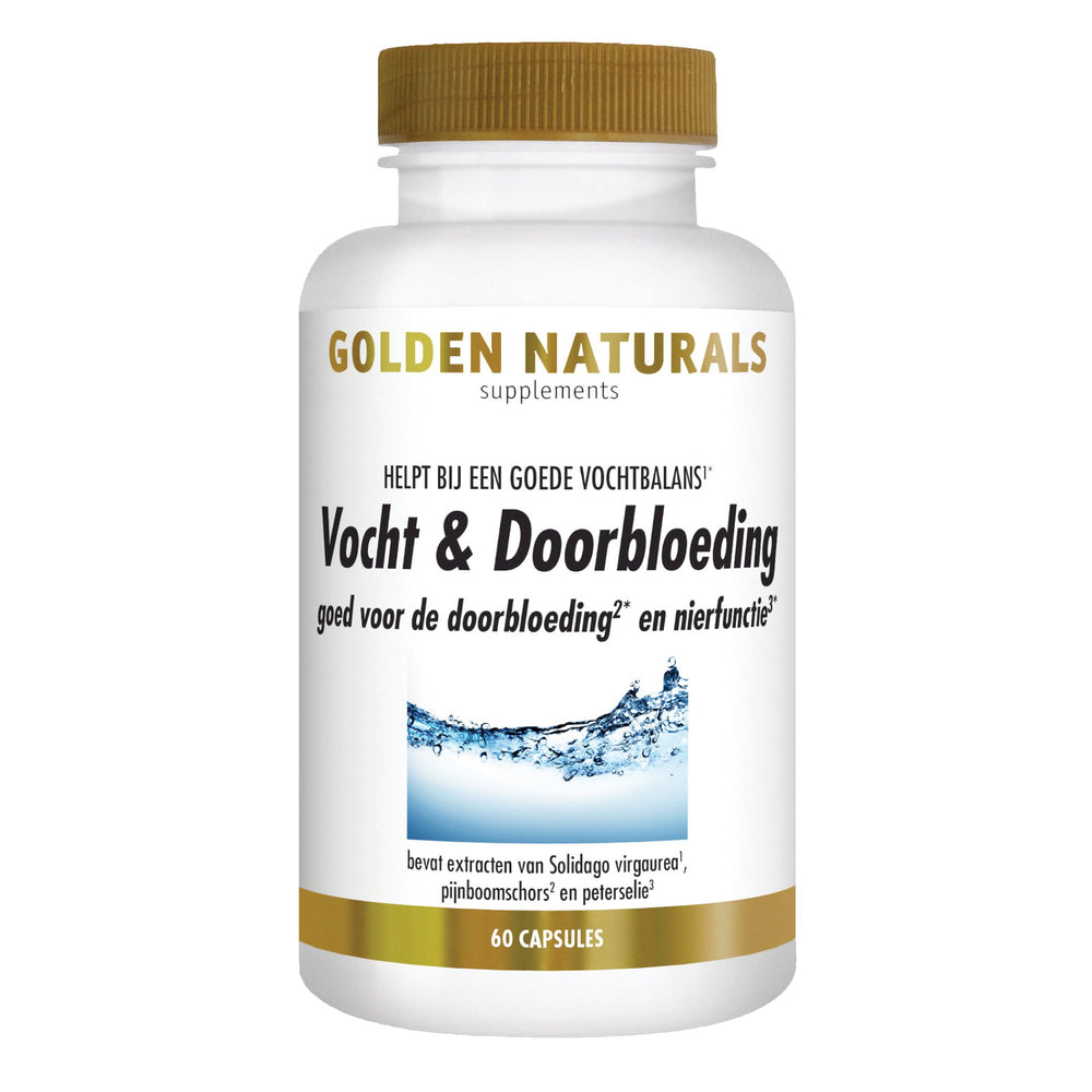 Vocht & Doorbloeding - 60 - veganistische capsules Supplement Golden Naturals   