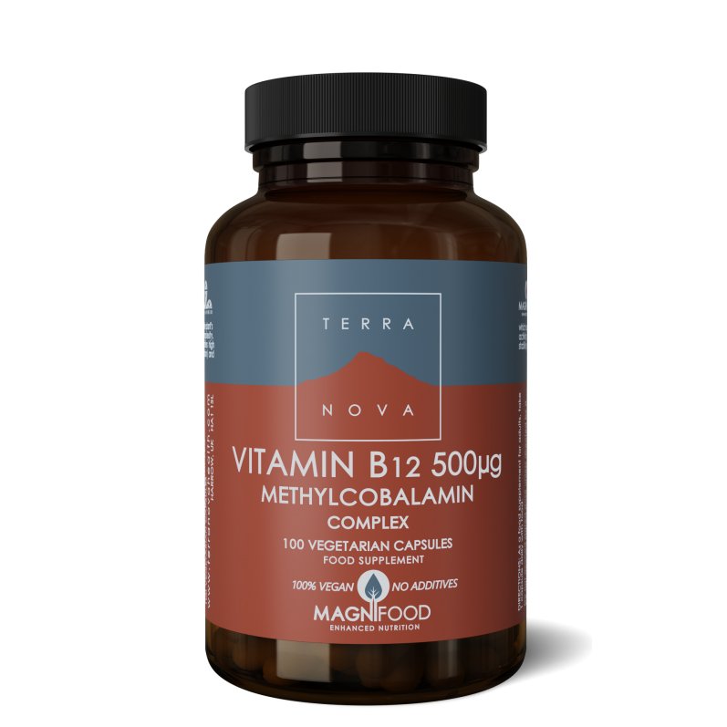 Vitamin B12 Methylcobalamin 500ug Complex | 100 capsules Supplement Terranovabenelux   