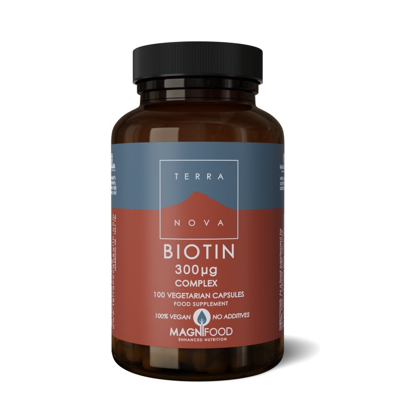 Biotin (B8) 300ug Complex | 100 capsules Supplement Terranovabenelux   