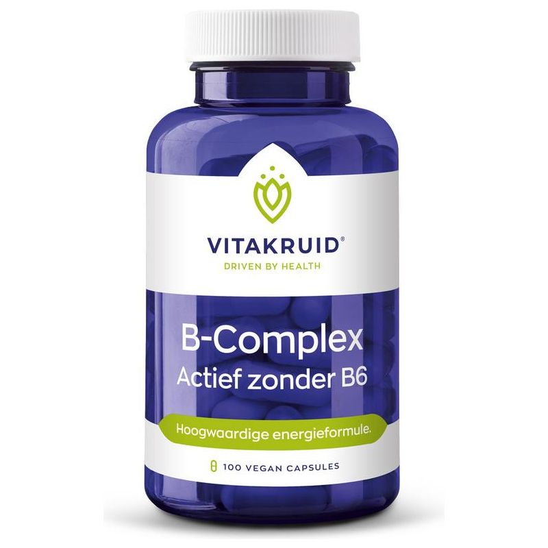 Vitakruid B-Complex actief zonder b6 (100st) Supplement Vitakruid   