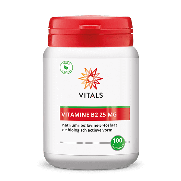 Vitamine B2 25 mg 100 capsules Supplement Vitals   