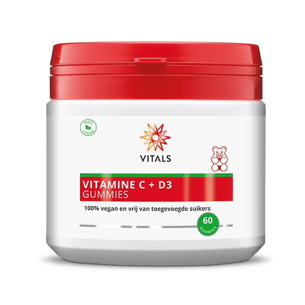 Vitamine C + D3 Gummies 60 gummies Supplement Vitals   