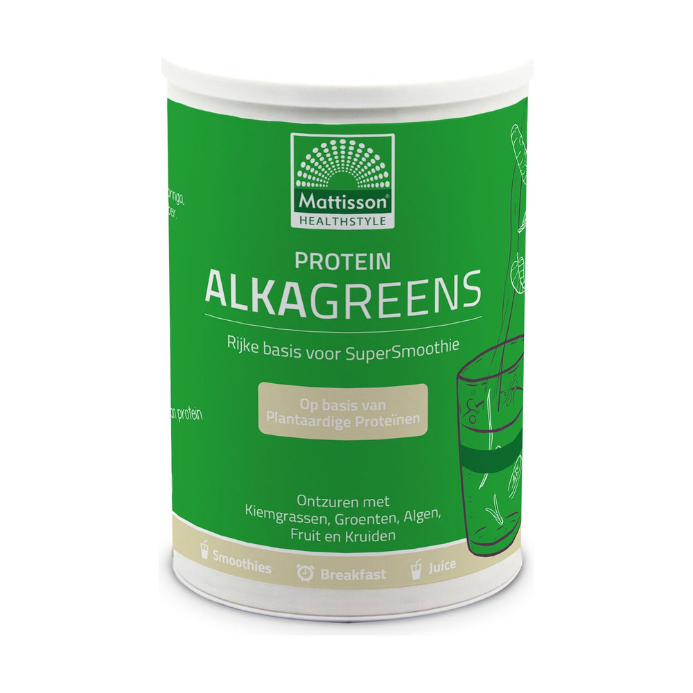 Proteïne AlkaGreens poeder - 300 g Supplement Mattisson   