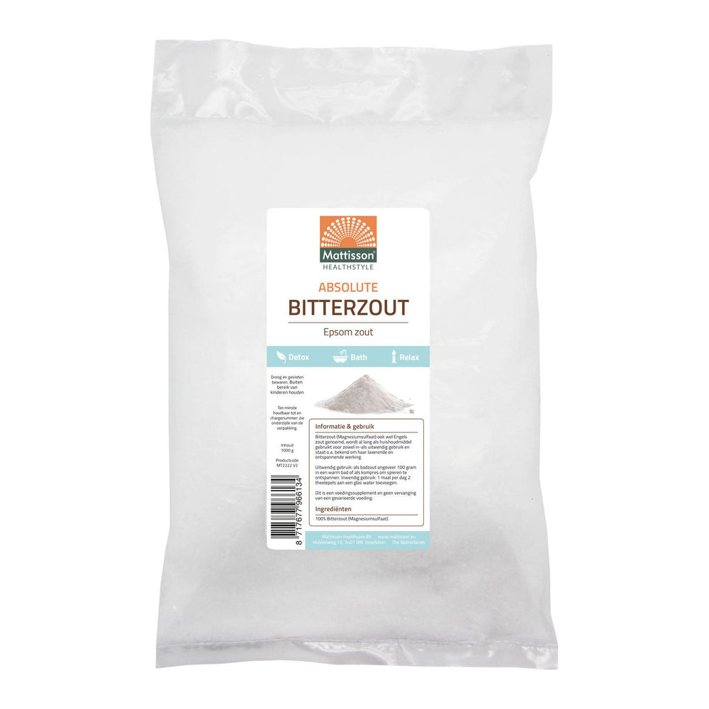 Bitterzout - Epsom zout - 1 kg Supplement Mattisson   