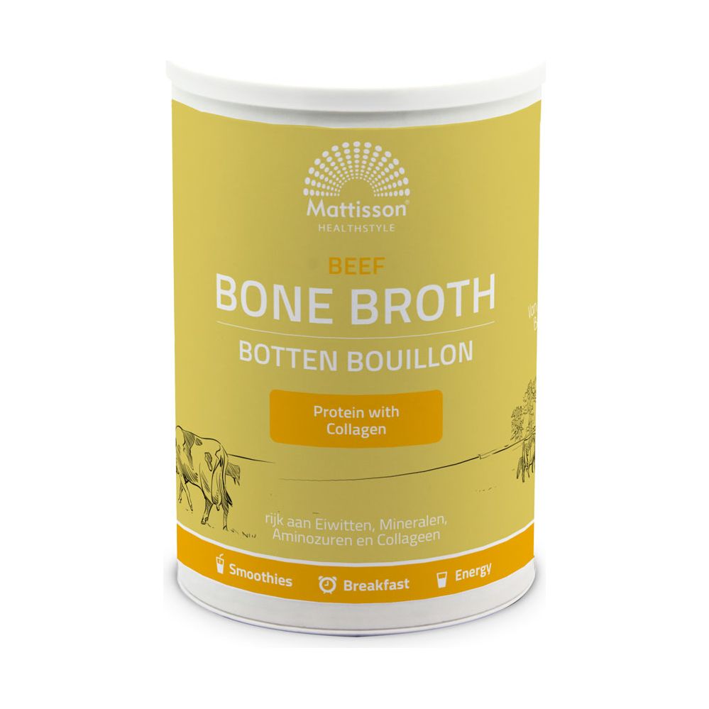 Runder Botten Bouillon - Beef Bone Broth - 250 g Supplement Mattisson   